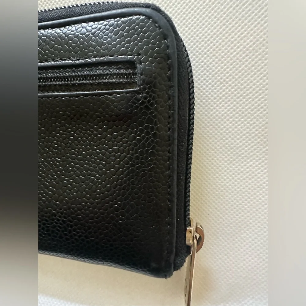 Chanel Caviar Zip Around Wallet